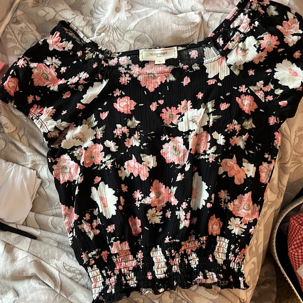 Cute floral crop top